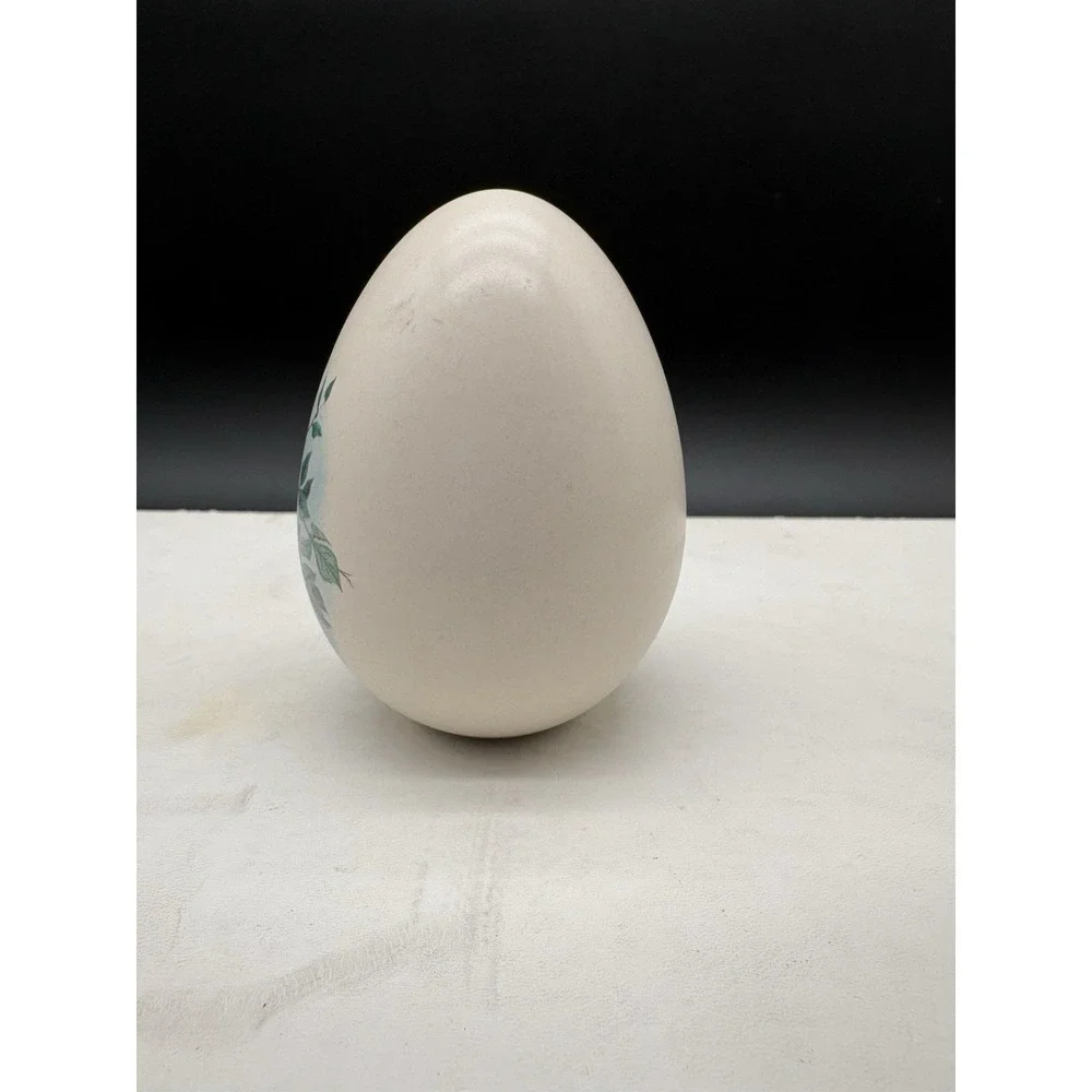 Eggzakly Painted Ceramic Egg Bluebird Beehive Birdhouse Decor 3